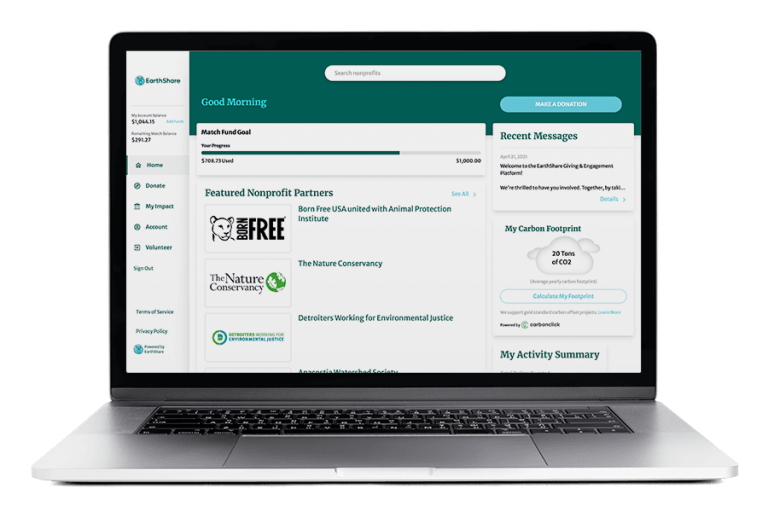 EarthShare - Engagement Platform - Laptop 2