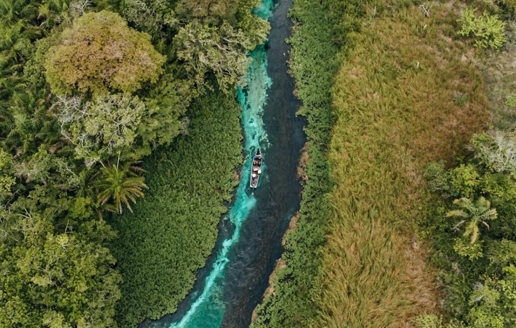 boat on river in Brasil