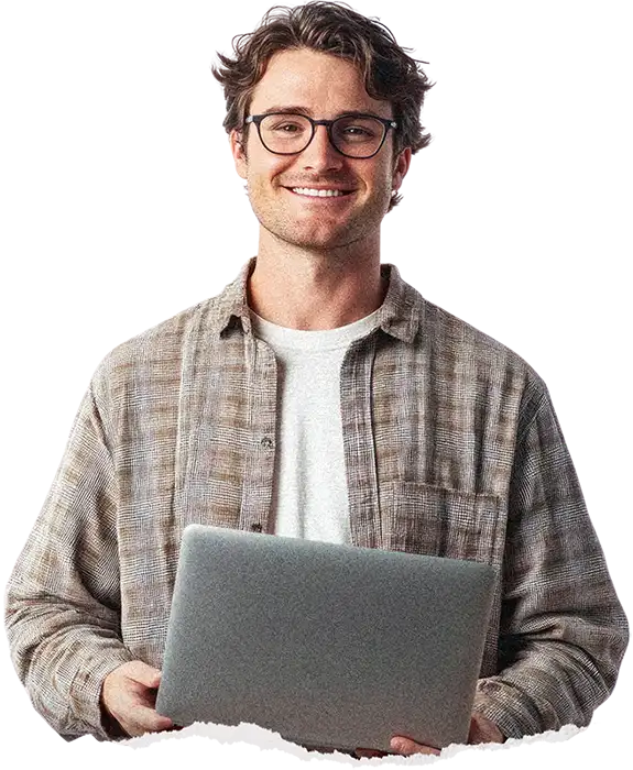 EarthShare - 30x30 - Get Involved - Man with Laptop - Policy Education Support