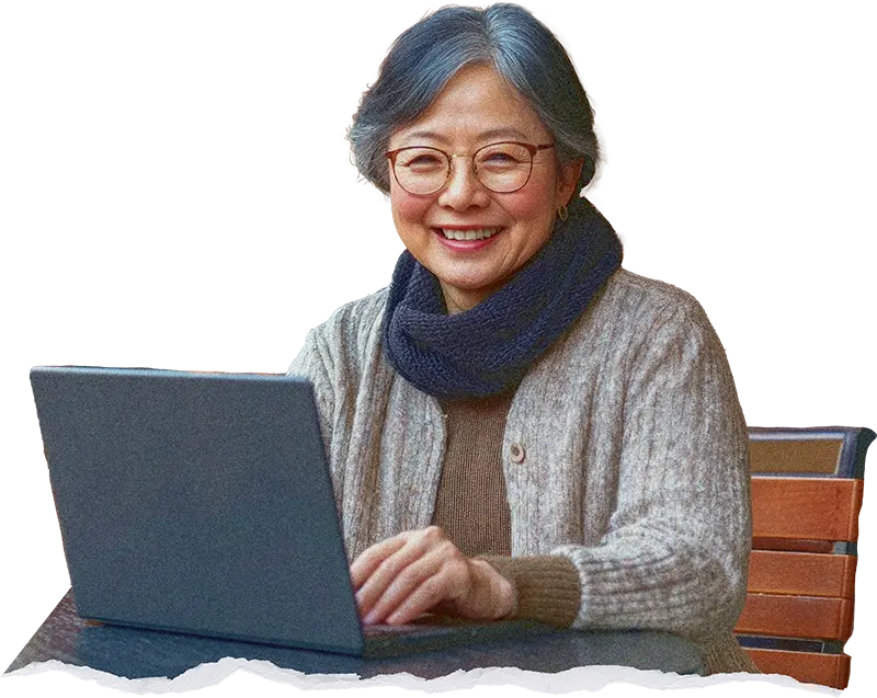 EarthShare-30x30-Get-Involved-Woman-at-Table-with-Laptop